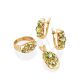 Golden Chrysolite Earrings, image , picture 4