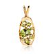Lustrous Golden Chrysolite Pendant, image 