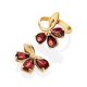 Chic Gold Garnet Ring The Flora, Ring Size: 6 / 16.5, image , picture 5