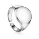 Chunky Silver Signet Ring The ICONIC, Ring Size: Adjustable, image 