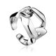 Chunky Silver Chain Ring The ICONIC, Ring Size: Adjustable, image 