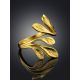 Floral Design Gilded Ring The Liquid, Ring Size: Adjustable, image , picture 2