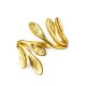 Floral Design Gilded Ring The Liquid, Ring Size: Adjustable, image , picture 3