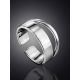 Double Shank Silver Ring The Liquid, Ring Size: Adjustable, image , picture 2