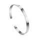 Sleek Silver Minimalist Bangle Bracelet The ICONIC, image 