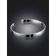 Sleek Silver Minimalist Bangle Bracelet The ICONIC, image , picture 2