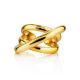 Twisted Gold Plated Silver Adjustable Ring The ICONIC, Ring Size: Adjustable, image , picture 3