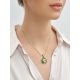 Round Crystal Pendant In Gold Plated Silver The Fame, image , picture 4