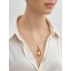 Bold Crystal Pendant In Gold Plated Silver The Fame, image , picture 5