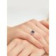 Silver Ring With Synthetic Sapphire And White Crystals, Ring Size: 8 / 18, image , picture 5