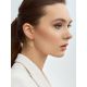 Stylish Sleek Golden Hoop Earrings, image , picture 3