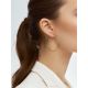 Sleek Golden Hoop Earrings, image , picture 3