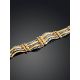 Ultra Feminine Mixed Gold Bracelet, image , picture 2