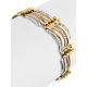 Ultra Feminine Mixed Gold Bracelet, image , picture 3