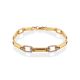 Golden Link Bracelet With Crystals, image 