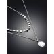 Fashionable Double Strand Silver Necklace The Liquid, image , picture 2