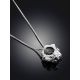 Designer Silver Necklace With Nugget Pendant The Liquid, image , picture 2