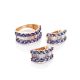 Fabulous Gold Tanzanite Band Ring, Ring Size: 8.5 / 18.5, image , picture 4