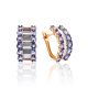 Gorgeous Gold Tanzanite Earrings, image 