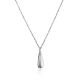 Minimalistic Sterling Silver Teardrop Pendant Necklace The Liquid, image 