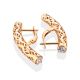 Designer Golden Earrings With Crystals, image , picture 3