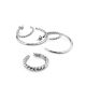 Boho Chic Silver Hoops The Liquid, image , picture 4