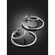 Boho Chic Silver Hoops The Liquid, image , picture 2