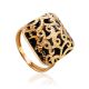 Fabulous Ornate Gold Enamel Ring, Ring Size: 8 / 18, image 