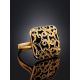 Fabulous Ornate Gold Enamel Ring, Ring Size: 8 / 18, image , picture 2