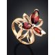 Floral Design Gold Garnet Ring The Verbena, Ring Size: 6.5 / 17, image , picture 2