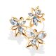 Floral Design Gold Topaz Earrings The Verbena, image , picture 4