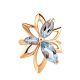 Chic Floral Design Gold Topaz Ring The Verbena, Ring Size: 8 / 18, image , picture 3