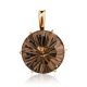 Fabulous Gold Pendant With Bold Faceted Smoky Quartz, image 