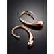Statement Rose Plated Silver Drop Earrings The Liquid, image , picture 2