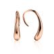 Statement Rose Plated Silver Drop Earrings The Liquid, image 