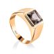 Statement Golden Signet Ring With Quartz, Ring Size: 12 / 21.5, image 
