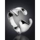 Designed Silver Ring Liquid The Liquid, Ring Size: Adjustable, image , picture 2