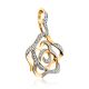 Floral Gold Crystal Pendant, image , picture 3