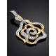 Floral Gold Crystal Pendant, image , picture 2