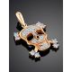 Gold Crystal Skull Pendant, image , picture 2