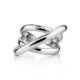 Twisted Silver Adjustable Ring The ICONIC, Ring Size: Adjustable, image , picture 3