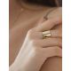 Bold Gold Plated Silver Stoneless Ring The ICONIC, Ring Size: Adjustable, image , picture 8
