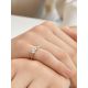 Vintage Inspired Silver Ring With White Crystals, Ring Size: 5 / 15.5, image , picture 4