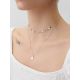 Fashionable Double Strand Silver Necklace The Liquid, image , picture 3