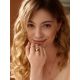 Statement Rose Plated Silver Ring The Liquid, Ring Size: Adjustable, image , picture 5