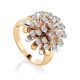 Rotating Motion Gold Diamond Ring, Ring Size: 8.5 / 18.5, image 
