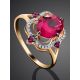 Gorgeous Gold Diamond Ruby Ring, Ring Size: 9.5 / 19.5, image , picture 2