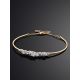 Chic And Classy Gold Crystal Bangle Bracelet, image , picture 2