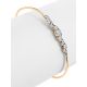 Chic And Classy Gold Crystal Bangle Bracelet, image , picture 3