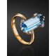 Chic Gold Topaz Diamond Ring, Ring Size: 8.5 / 18.5, image , picture 2